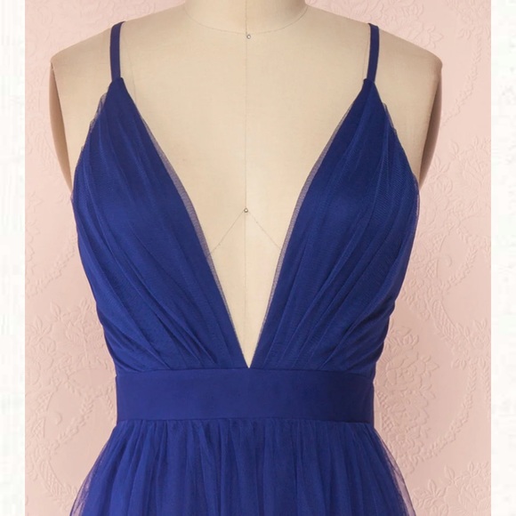 Navy Blue Formal Dress - Picture 4 of 6
